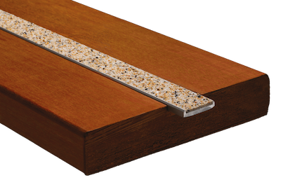 Antidérapant terrasse bois - Profil plat 38mm x 1m - Escalier pour  l'extérieur - Deck-Linea