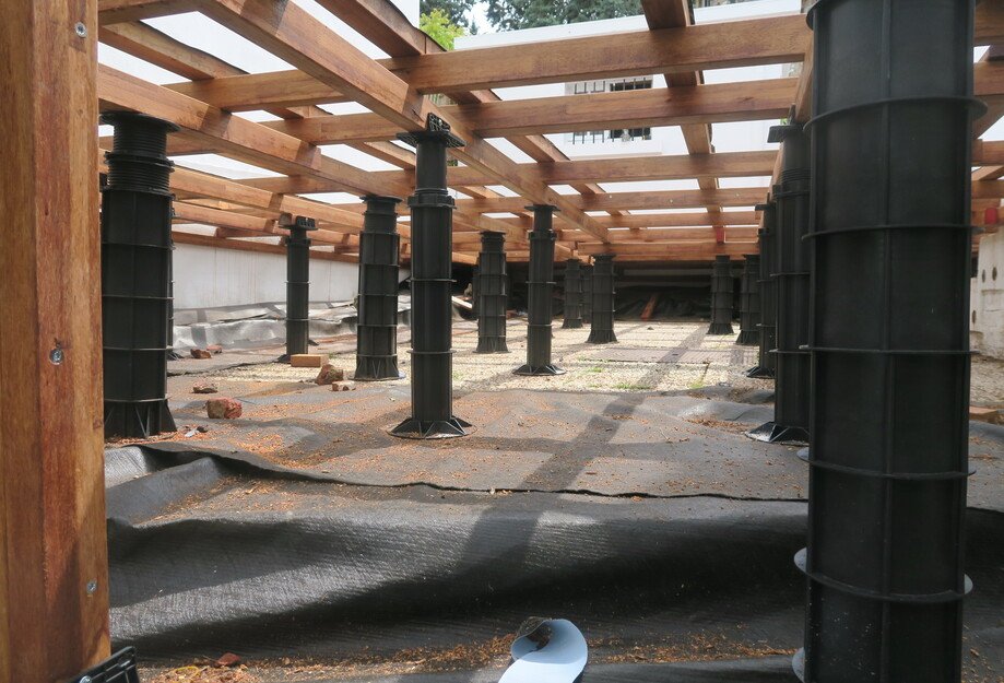Photo de la structure vue d'en bas