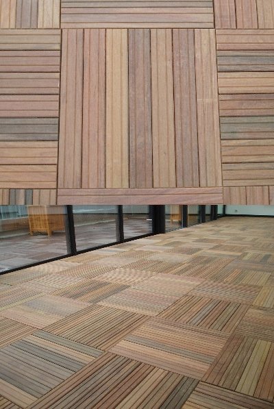 Caillebotis de Terrasse en Ipé 50 X 50 cm