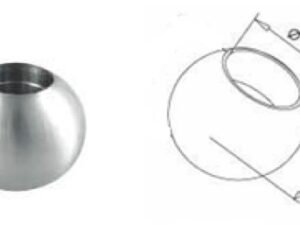 Boule décorative pour tube 12 mm