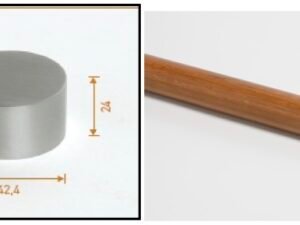 Bouchon plat à fixer en bout de main courante en bois