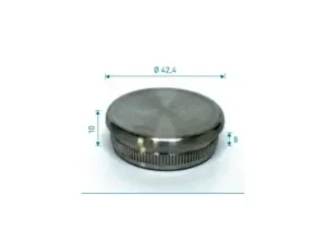 Bouchon plat en inox plein