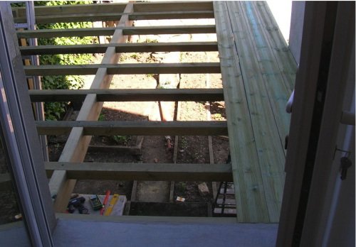 terrasse bois mal conçue