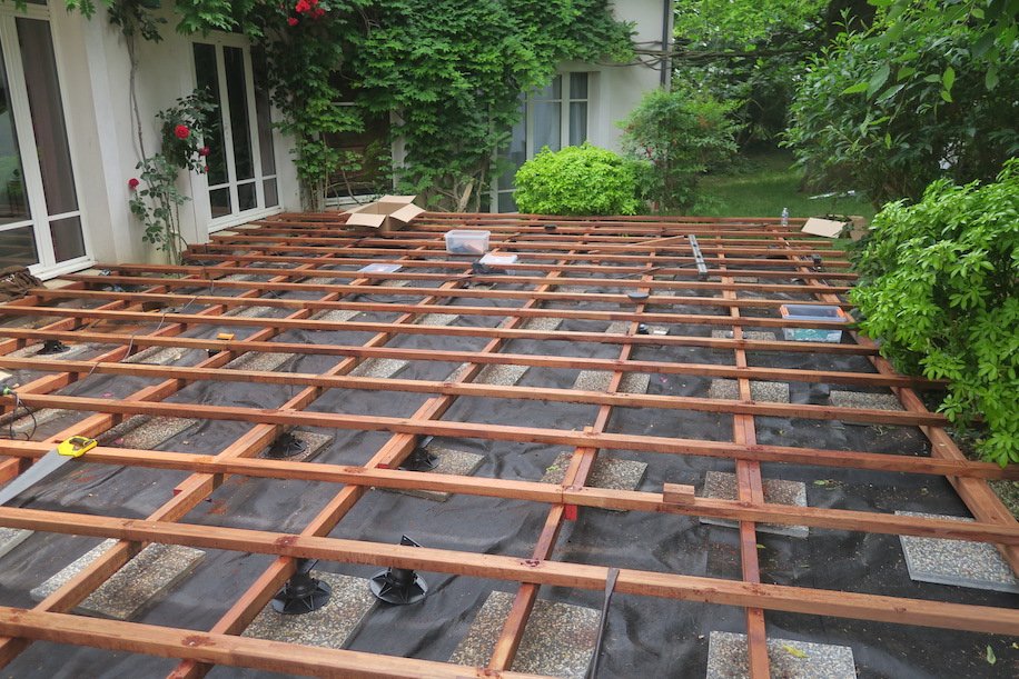 Structure de la terrasse