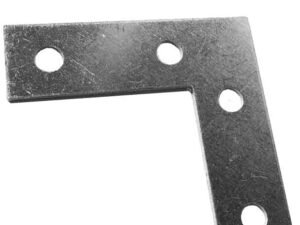 Equerre plate pour fixer les lambourdes entre-elles