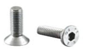 Sachet de 10 vis tête faraisée 6 pans 6 X16 mm pour fixer le support de tube 12 mm dans le poteau inox