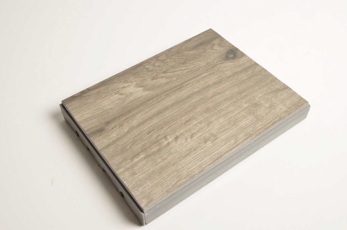 Lame en grès cérame à clipser- 1200 x 155 x 28 mm couleur : HAZEL